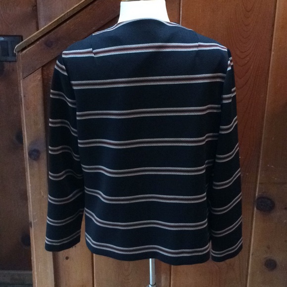 Kay Windsor Stripe 1970s Blazer Shirt - Picture 3 of 6